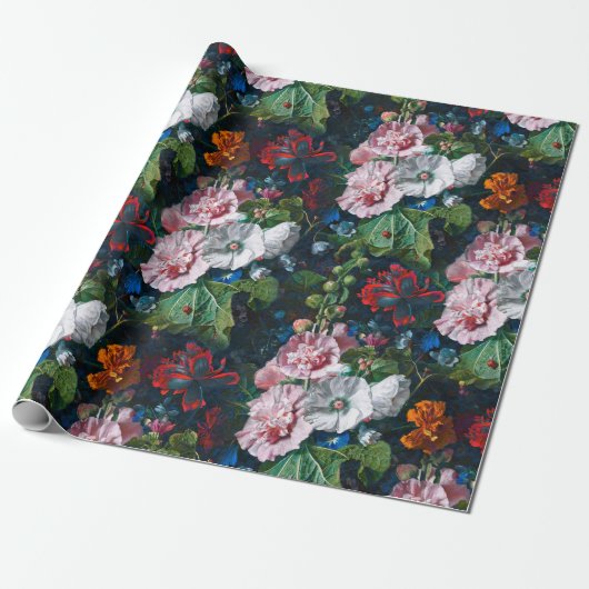 Summer Flowers Pattern Cadeaupapier (Uitgerold)
