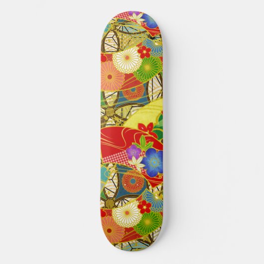 Summer Flowers Persoonlijk Skateboard (Voorkant)