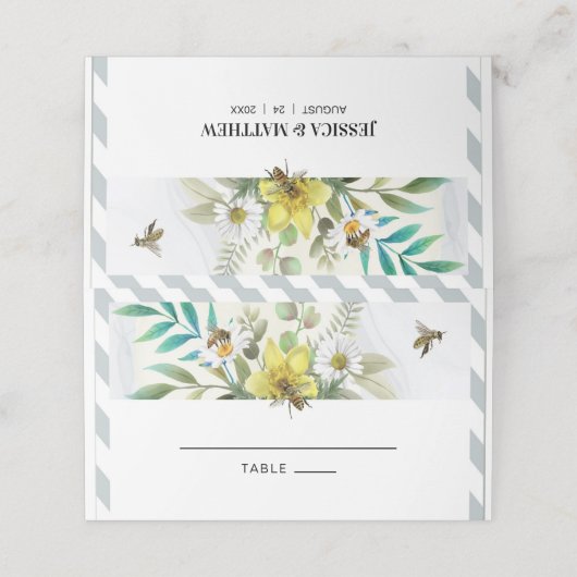 Summer Flowers Plaatskaartje (Buitenkant ongevouwen)