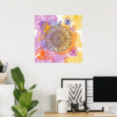 Summer Flowers Poster (Thuiskantoor)