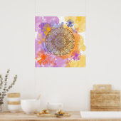 Summer Flowers Poster (Keuken)