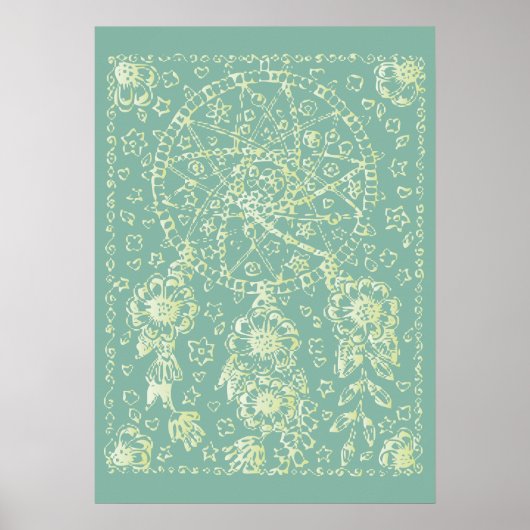 Summer Flowers Poster (Voorkant)