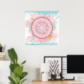 Summer Flowers Poster (Thuiskantoor)