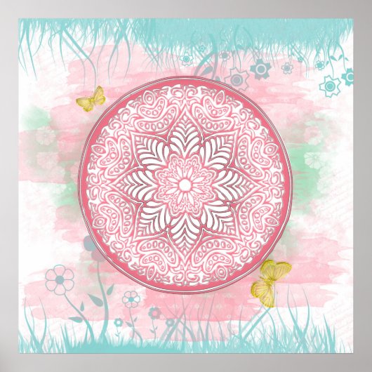 Summer Flowers Poster (Voorkant)
