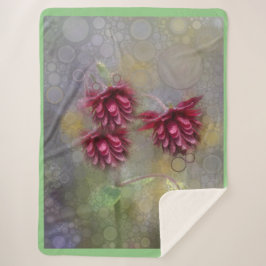 Summer Flowers Sherpa Deken