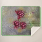 Summer Flowers Sherpa Deken (Voorkant (horizontaal))