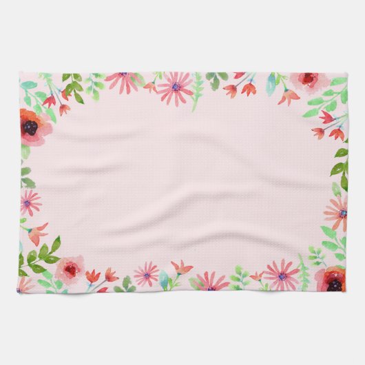 Summer Flowers Theedoek (Horizontaal)