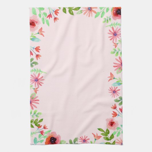Summer Flowers Theedoek (Verticaal)