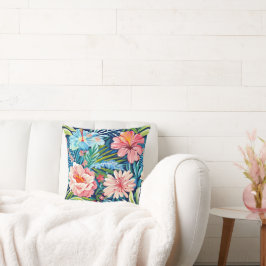 Summer Flowers Tropical Pretty Floral Pattern Kussen