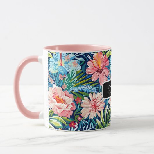 Summer Flowers Tropical Pretty Floral Pattern Mok (Links)
