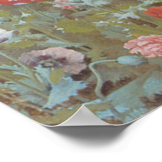 Summer Flowers van John William Godward Poster (Hoek)