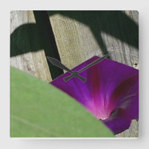 Summer Flowers Wall klok