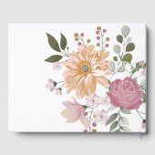 Summer Flowers Wedding Guest Book Gastenboek (Achterkant)