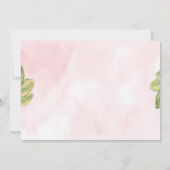 Summer Flowers Wedding Invitation Kaart (Achterkant)
