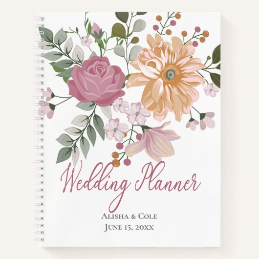 Summer Flowers Wedding Planner Notitieboek (Voorkant)