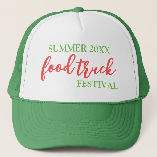 Summer Food Truck Festival Merch voor het personee Trucker Pet (Voorkant)