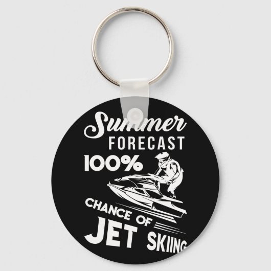 Summer Forecast 100 % kans of Jet Skiing Sleutelhanger (Voorkant)