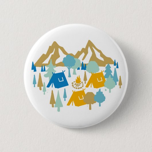 Summer Forest Camping Button (Voorkant)
