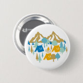 Summer Forest Camping Button (Voorkant /achterkant)