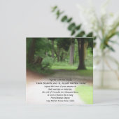 Summer Forest Wedding Kaart (Staand voorkant)