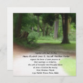 Summer Forest Wedding Kaart (Voorkant / Achterkant)