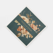 Summer Forest Witch Teal Wedding Napkins Servet (Hoek)