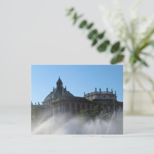 Summer Fountains - München, Duitsland Briefkaart (Staand voorkant)