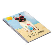 Summer French Bulldog Notitieboek (Rechterzijde)