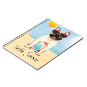Summer French Bulldog Notitieboek (Linkerzijde)