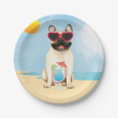 Summer French Bulldog Papieren Bordje (Voorkant)