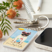 Summer French Bulldog Sleutelhanger (Voorkant Rechts)