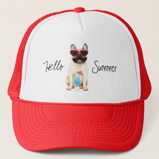 Summer French Bulldog Trucker Pet (Voorkant)