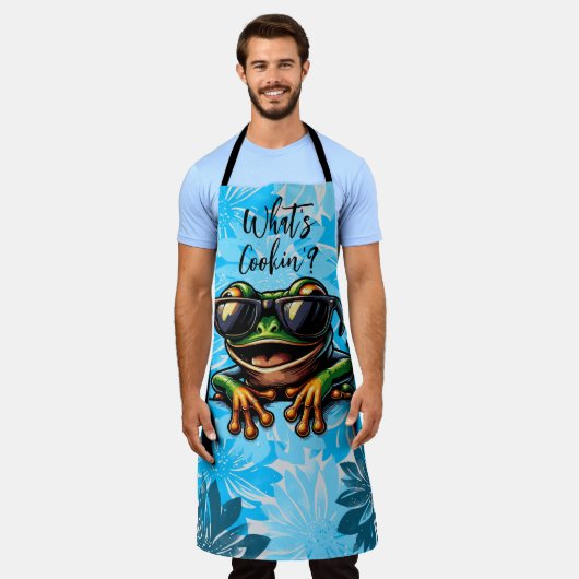 Summer Fresh Blue Chillin' Frog Schort (Gedragen)