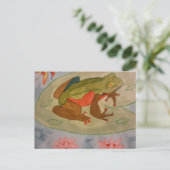 Summer Frog Pond Briefkaart (Staand voorkant)