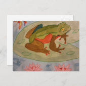 Summer Frog Pond Briefkaart (Voorkant / Achterkant)