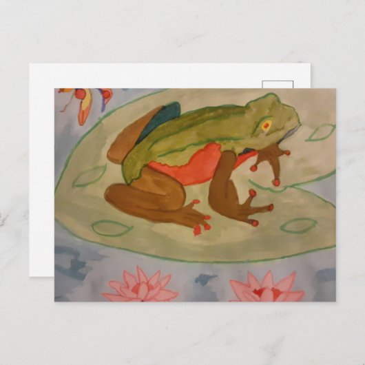 Summer Frog Pond Briefkaart (Voorkant / Achterkant)