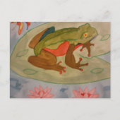 Summer Frog Pond Briefkaart (Voorkant)