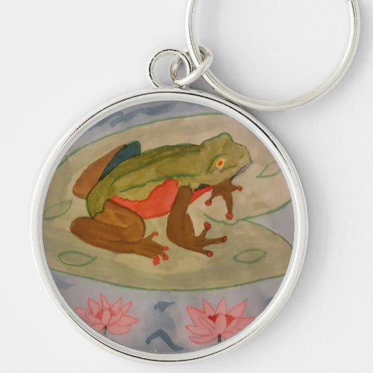 Summer Frog Pond Key Ring Sleutelhanger (Voorkant)