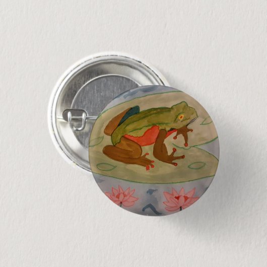 Summer Frog Pond Ronde Button 3,2 Cm (Voorkant /achterkant)