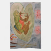 Summer Frog Pond Tea Towel Theedoek (Verticaal)