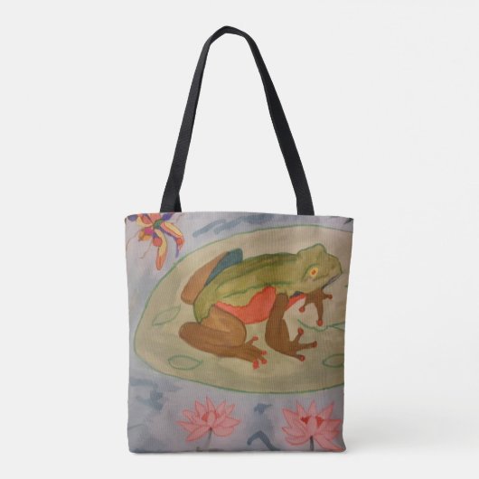 Summer Frog Pond Tote Bag (Achterkant)