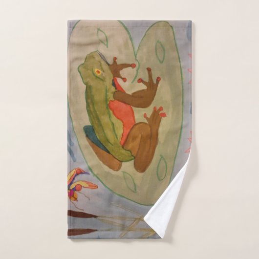 Summer Frog Pond Towels Bad Handdoek (Handdoek)