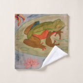 Summer Frog Pond Towels Bad Handdoek (Wasdoekje)