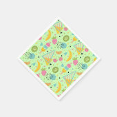 Summer Fruit and Geometric Shapes Napkins Servet (Hoek)
