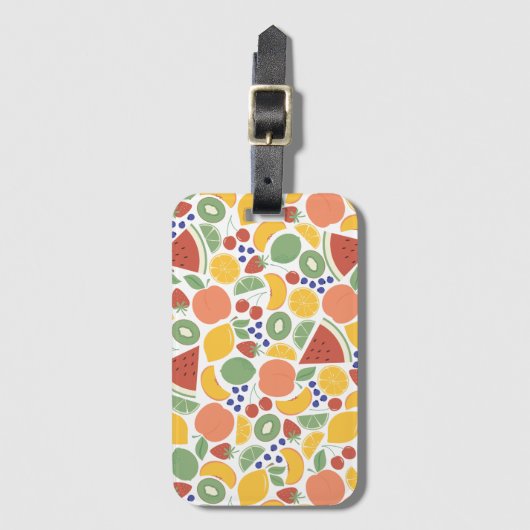 Summer Fruit Bagagelabel (Voorkant (verticaal))