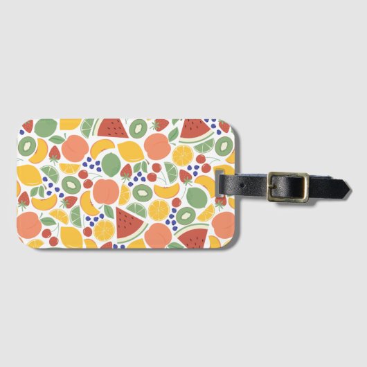 Summer Fruit Bagagelabel (Voorkant (horizontaal))