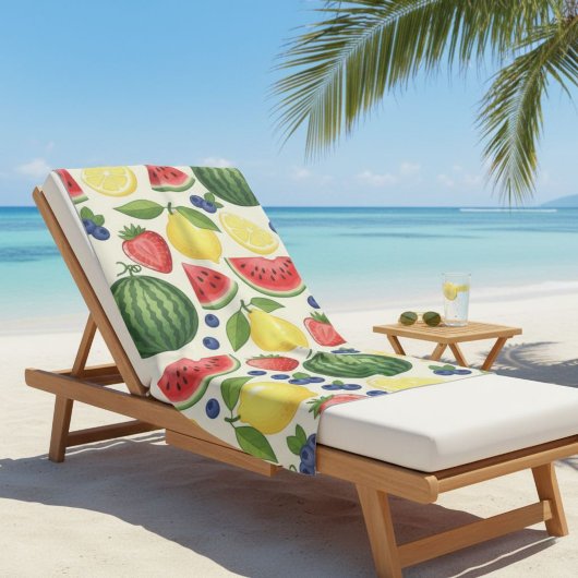 Summer Fruit Beach Towel - Watermelon & Assorted Strandlaken