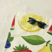 Summer Fruit Beach Towel - Watermelon & Assorted Strandlaken (In situ)