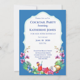 Summer Fruit Birthday Cocktail Kaart