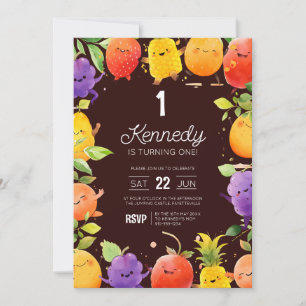 Summer Fruit Birthday Kaart